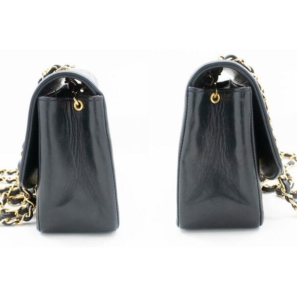 Chanel Diana Black Leather Shoulder Bag (Pre-Owned) - Picture 11 of 12